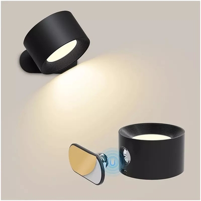 360 degrés tournent la lumière de lecture fixée au mur à commande par effleurement magnétique de LED pour la chambre à coucher